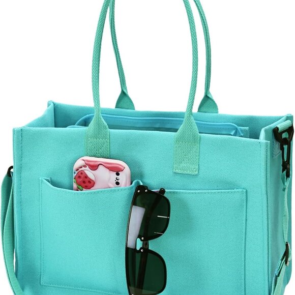 Everyday Canvas Shoulder Bag with Large Capacity - Ideal for Travel & Gifts - Picture 1 of 6